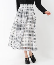 画像をギャラリービューアに読み込む, シアーチェックフレアスカート/MM517217