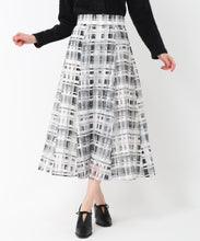 画像をギャラリービューアに読み込む, シアーチェックフレアスカート/MM517217