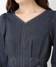 画像をギャラリービューアに読み込む, ポリデニムワンピース/MM517403