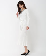 画像をギャラリービューアに読み込む, カフス袖Vネックニットワンピース/MM517413