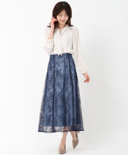 画像をギャラリービューアに読み込む, パールバー付きタイブラウス/MM518101