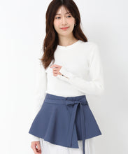 画像をギャラリービューアに読み込む, ハート釦リブニット/MM518301 (ホワイト)