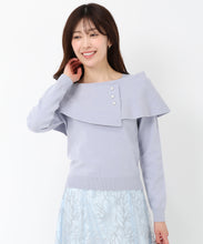 画像をギャラリービューアに読み込む, アシメケープパールニット/MM518302