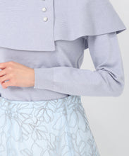 画像をギャラリービューアに読み込む, アシメケープパールニット/MM518302