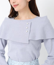 画像をギャラリービューアに読み込む, アシメケープパールニット/MM518302