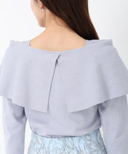 画像をギャラリービューアに読み込む, アシメケープパールニット/MM518302