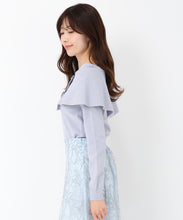 画像をギャラリービューアに読み込む, アシメケープパールニット/MM518302