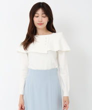 画像をギャラリービューアに読み込む, アシメケープパールニット/MM518302