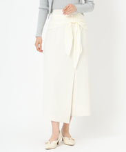 画像をギャラリービューアに読み込む, シフォンリボンタイトスカート/MM517207 (アイボリー)