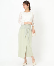 画像をギャラリービューアに読み込む, シフォンリボンタイトスカート/MM517207