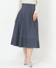 画像をギャラリービューアに読み込む, バックレースアップポリデニムスカート/MM517213