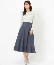 画像をギャラリービューアに読み込む, バックレースアップポリデニムスカート/MM517213