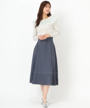 画像をギャラリービューアに読み込む, バックレースアップポリデニムスカート/MM517213