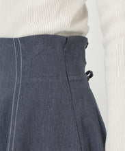 画像をギャラリービューアに読み込む, バックレースアップポリデニムスカート/MM517213