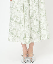 画像をギャラリービューアに読み込む, カシュクールフラワー柄ドッキングワンピース/MM517405