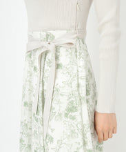 画像をギャラリービューアに読み込む, カシュクールフラワー柄ドッキングワンピース/MM517405