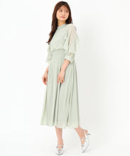 画像をギャラリービューアに読み込む, フリルスリーブシフォンワンピース/MM517408