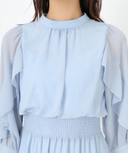 画像をギャラリービューアに読み込む, フリルスリーブシフォンワンピース/MM517408