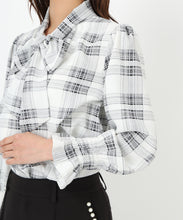 画像をギャラリービューアに読み込む, ボウタイシャーリングブラウス/MM518103