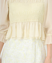 画像をギャラリービューアに読み込む, パールシフォンシャーリングブラウス/MM518106