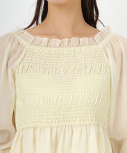 画像をギャラリービューアに読み込む, パールシフォンシャーリングブラウス/MM518106