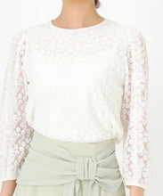 画像をギャラリービューアに読み込む, フラワー刺繍チュールブラウス/MM518108
