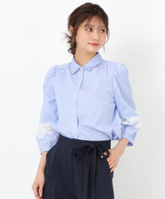 画像をギャラリービューアに読み込む, 袖レースシャツブラウス/MM518109