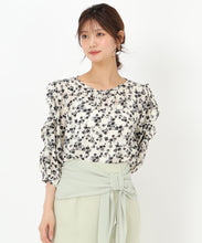 画像をギャラリービューアに読み込む, ラッフルフリル袖開きブラウス/MM518112