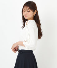 画像をギャラリービューアに読み込む, ラッフルフリル袖開きブラウス/MM518112