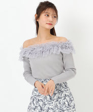 画像をギャラリービューアに読み込む, 2wayチュールフリルニット/MM518306