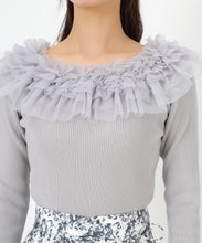 画像をギャラリービューアに読み込む, 2wayチュールフリルニット/MM518306