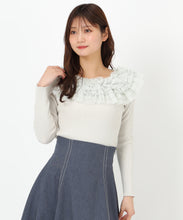 画像をギャラリービューアに読み込む, 2wayチュールフリルニット/MM518306