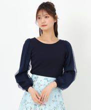 画像をギャラリービューアに読み込む, レースシアー袖2wayニット/MM518307