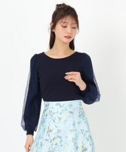 画像をギャラリービューアに読み込む, レースシアー袖2wayニット/MM518307