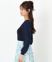 画像をギャラリービューアに読み込む, レースシアー袖2wayニット/MM518307