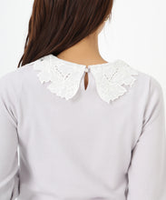 画像をギャラリービューアに読み込む, レース刺繍衿ニット/MM518309
