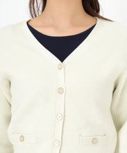 画像をギャラリービューアに読み込む, 畦Vネックカーディガン/MM518402
