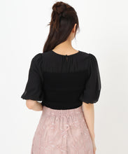 画像をギャラリービューアに読み込む, シアーバルーン袖ビスチェニット/MM528301