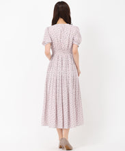 画像をギャラリービューアに読み込む, 小花柄プリーツワンピース/MM517416
