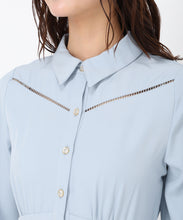 画像をギャラリービューアに読み込む, ハシゴレース切替シャツワンピース/MM517418