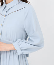 画像をギャラリービューアに読み込む, ハシゴレース切替シャツワンピース/MM517418