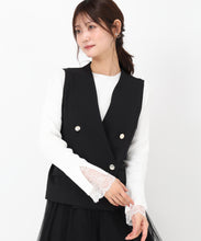 画像をギャラリービューアに読み込む, 金釦アソートジレ/MM518505 (ブラック)
