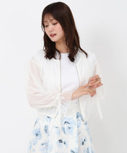 画像をギャラリービューアに読み込む, チュール袖リボンブルゾン/MM518507