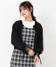 画像をギャラリービューアに読み込む, チュール袖リボンブルゾン/MM518507