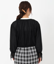 画像をギャラリービューアに読み込む, チュール袖リボンブルゾン/MM518507