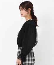 画像をギャラリービューアに読み込む, チュール袖リボンブルゾン/MM518507