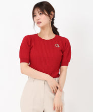 画像をギャラリービューアに読み込む, ブローチ付きケーブルニット/MM528302