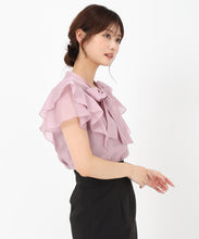 画像をギャラリービューアに読み込む, シアーフリルボウタイブラウス/MM528105