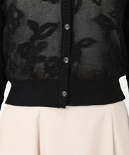 画像をギャラリービューアに読み込む, フラワージャガードカーディガン/MM528404