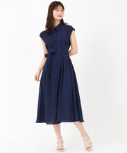 画像をギャラリービューアに読み込む, 【WEB限定アイテム】フレンチシャツワンピース/MM557404 (ネイビー)